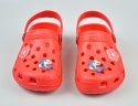 Czerwone kroksy dziecięce z przypinkami - MODA SANOK