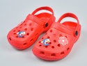 Czerwone kroksy dziecięce z przypinkami - MODA SANOK
