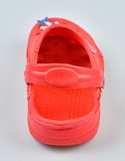 Czerwone kroksy dziecięce z przypinkami - MODA SANOK