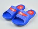 Niebieskie klapki dziecięce z czerwonymi akcentami AMERICAN CLUB - MODA SANOK