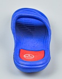 Niebieskie klapki dziecięce z czerwonymi akcentami AMERICAN CLUB - MODA SANOK