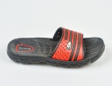 Czarno-czerwone klapki dziecięce na basen -MODA SANOK