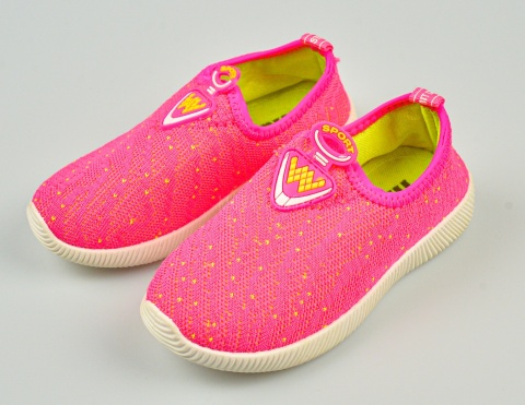 Różowe dziewczęce buty sportowe siateczkowe APAWA - MODA SANOK