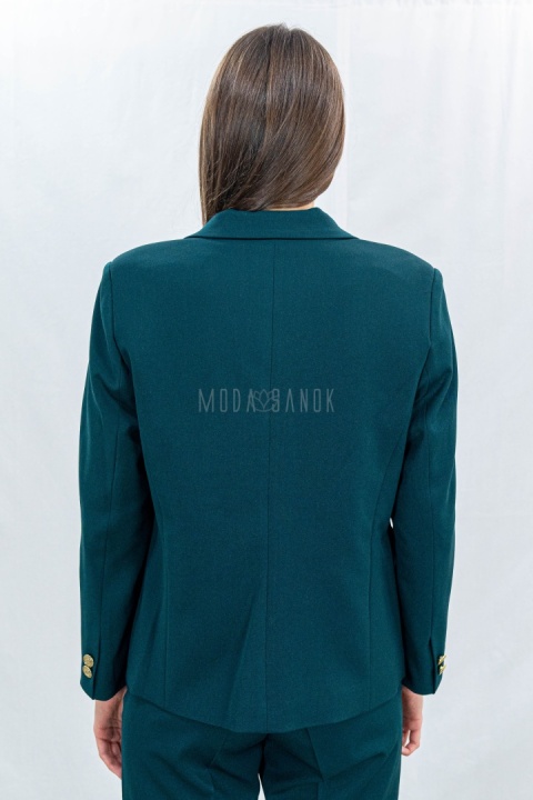 Stylowa marynarka od MTM w odcieniu głębokiej butelkowej zieleni - Moda Sanok