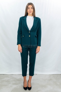 Stylowa marynarka od MTM w odcieniu głębokiej butelkowej zieleni - Moda Sanok