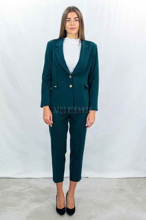 Stylowa marynarka od MTM w odcieniu głębokiej butelkowej zieleni - Moda Sanok
