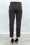 Eleganckie spodnie typu cygaretki od MTM w kolorze czekoladowym - Moda Sanok