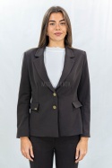 Stylowa marynarka od MTM w odcieniu ciemnej czekolady - Moda Sanok