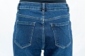 Spodnie damskie jeansowe typu MOM JEANS w kolorze ciemnego granatu - MODA SANOK