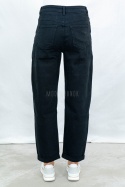 Spodnie jeansowe damskie Mom Fit w kolorze czarnym - MODA SANOK