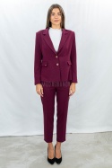 Żakiet damski marynarka w kolorze burgundowym MTM - MODA SANOK