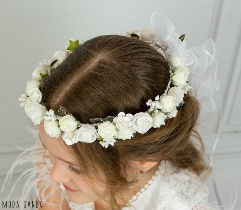 Wianek komunijny bogato zdobiony - MODA SANOK