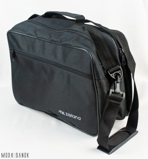 Czarna Torba Studencka BISTANA Moda Sanok