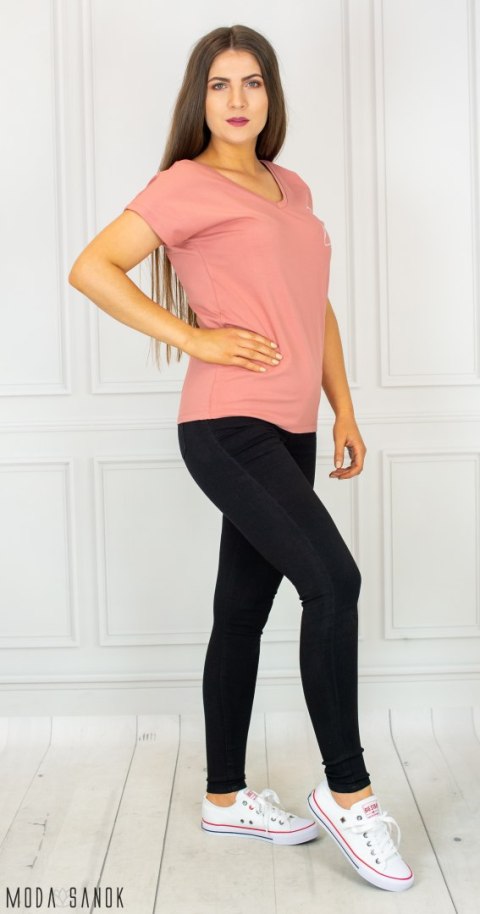 Czarne stylowe dopasowane spodnie damskie z elastycznego materiału jeans GOODIES - MODA SANOK