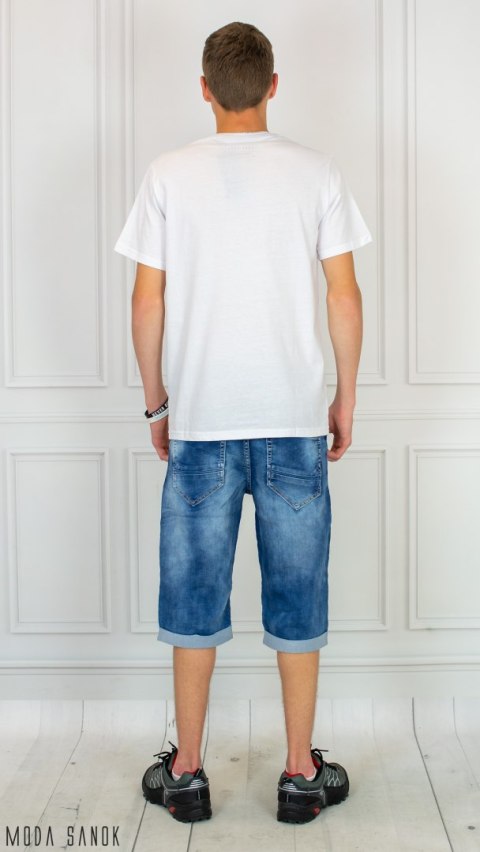 Męska biała koszulka T-shirt z napisem dont Quit Just Yuppi Moda Sanok