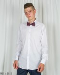 Biała koszula męska z długim rękawem Lazarotte wzrost 176-182 - MODA SANOK
