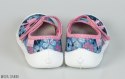 Dżinsowe pantofle z różowymi kwiatkami Viggami - MODA SANOK
