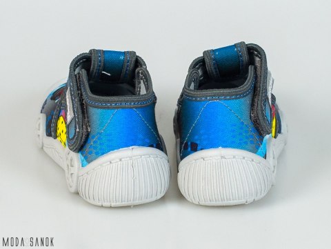 VIGGAMI Wojtuś Druk pantofle, kapcie, usztywniony zapięte oddychający spód i materiał skórzana wkładka MODA SANOK