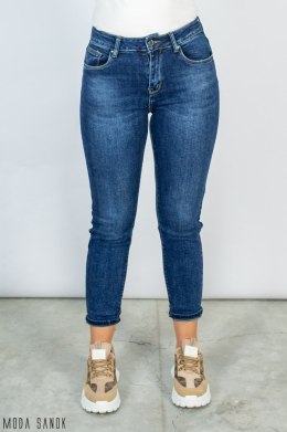 Spodnie jeansowe w kolorze ciemnoniebieskim - Moda Sanok