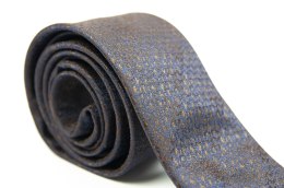 Brązowo-niebieski krawat - Moda Sanok