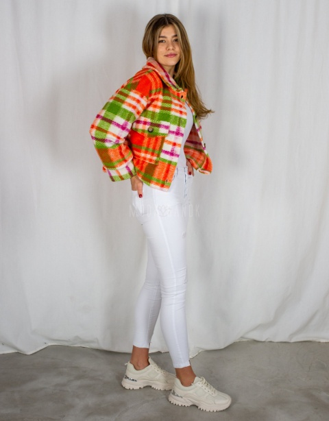 Koszula-kurtka- katana uniwersalna LUISA w kratę w najmodniejsze kolory MODA SANOK