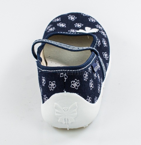 VIGGAMI Czeszka Kwiatki pantofle,kapcie,na gumeczkę, oddychający spód i materiał, skórzana wkładka MODA SANOK