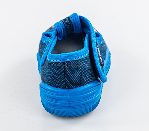 VIGGAMI Stefek pantofle, kapcie z usztywnionym zapiętkiem , skórzaną wkladką zapinane na rzep MODA SANOK