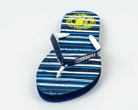 Japonki, klapki damskie z piankowym spodem i gumową górą w kolorze granatowym SUPER GEAR - MODA SANOK