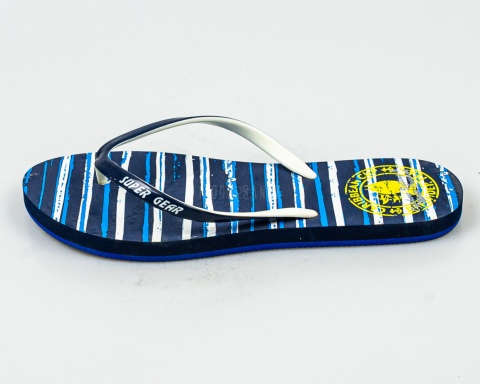Japonki, klapki damskie z piankowym spodem i gumową górą w kolorze granatowym SUPER GEAR - MODA SANOK
