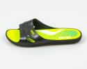 Klapki młodzieżowe na basen, sportowe w kolorze czarno-zielonym LANO-MODA SANOK